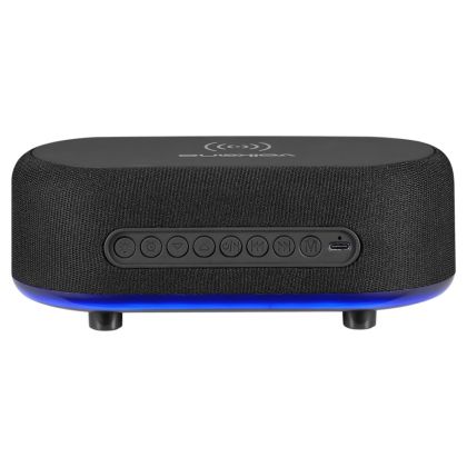 Volkano_Radiant_Series_Alarm_Clock_with_Wireless_Charging_and_Speaker_-_Black