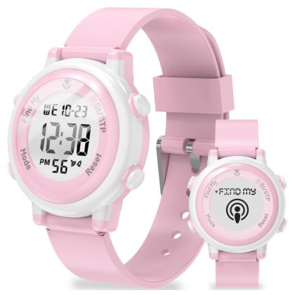 Volkano_Kids_Digital_Watch_with_Apple_Find_My_-_3ATM_Waterproof_Anti-Lost_-_Pink