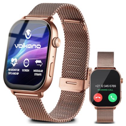 Volkano_Trinity_Series_Smartwatch_with_Metal_Mesh_Strap_-_Gold