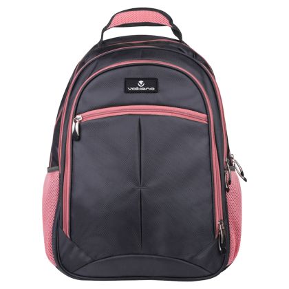 Volkano_Orthopaedic_Backpack_27L_-_Dark_Grey_Pink