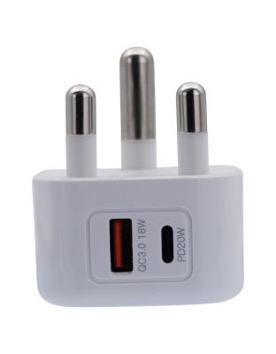 Volkano_Robust_Series_3-Pin_SA_to_20w_PD_QC_3.0_Wall_Charger
