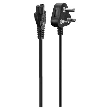 Volkano_Presto_Series_Power_Cable_3-Pin_Clover_to_Type-M_1.8m_2.5a_-_Black