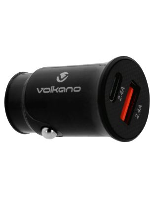 Volkano_On-The-Go_USB_Type-C_12w_Car_Charger_-_Black